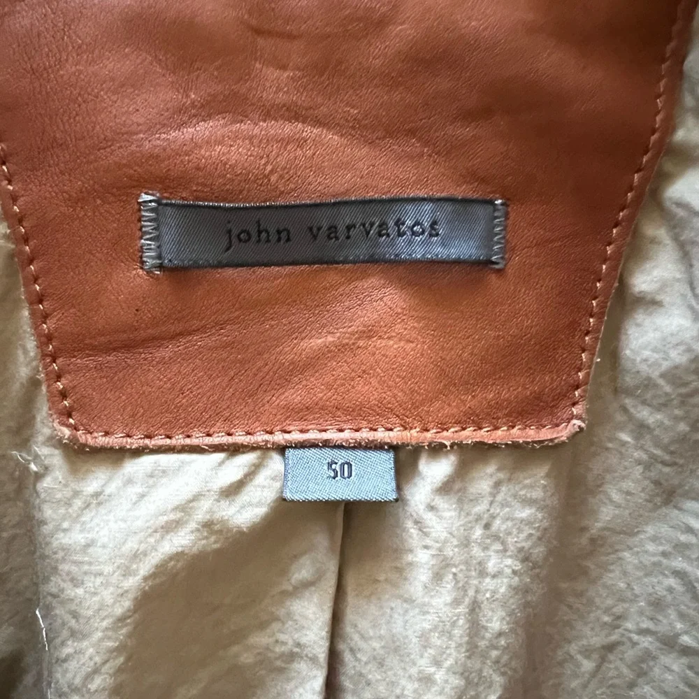 John Varvatos vintage calf skin jacket size 50. Fits medium to a sm. Large - Picture 3 of 4